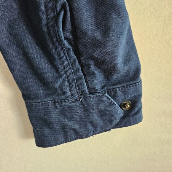 Land's End Womens Size S (6-8) Navy Blue Hidden Hooded Utility Jacket - Picture 3 of 10